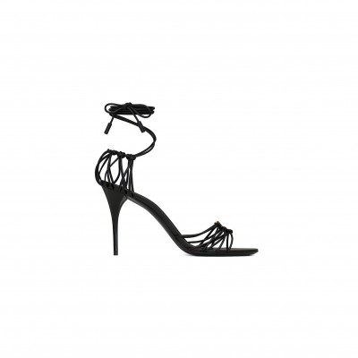 YSL BABYLONE SANDALS IN SMOOTH LEATHER 7857061N8001000